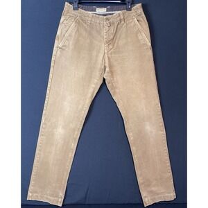 Hinckley Rugged Jeans Canvas Pants Mens Workwear Worksmith 32x34 Brown 5 Pocket